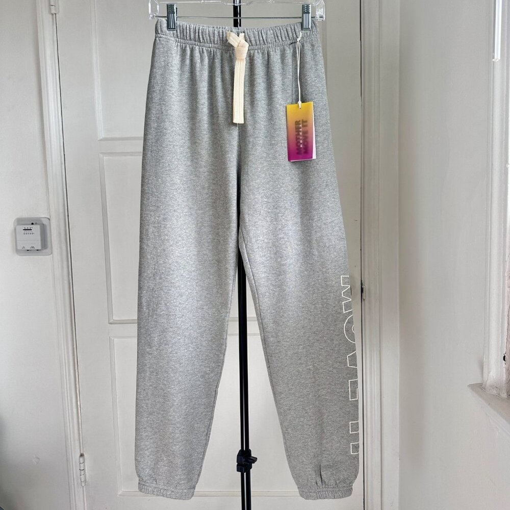 NWT MOTHER DENIM Women's Sz S Move It Bender Ankle Jogger Gray 100% Cotton $158 - Picture 2 of 14